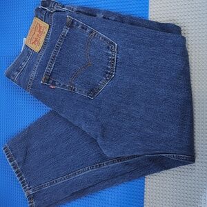 Levis 505 Jeans Mens 36x29 Blue Denim 100% Cotton Zip Regular Fit